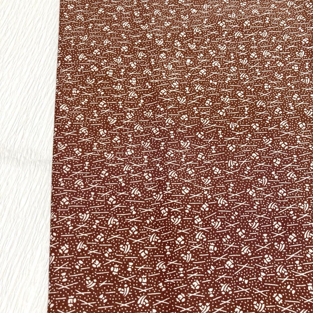 美品✨】東レシルック さんび 洗える着物 小紋 雀色 宝尽くし 吉祥文様