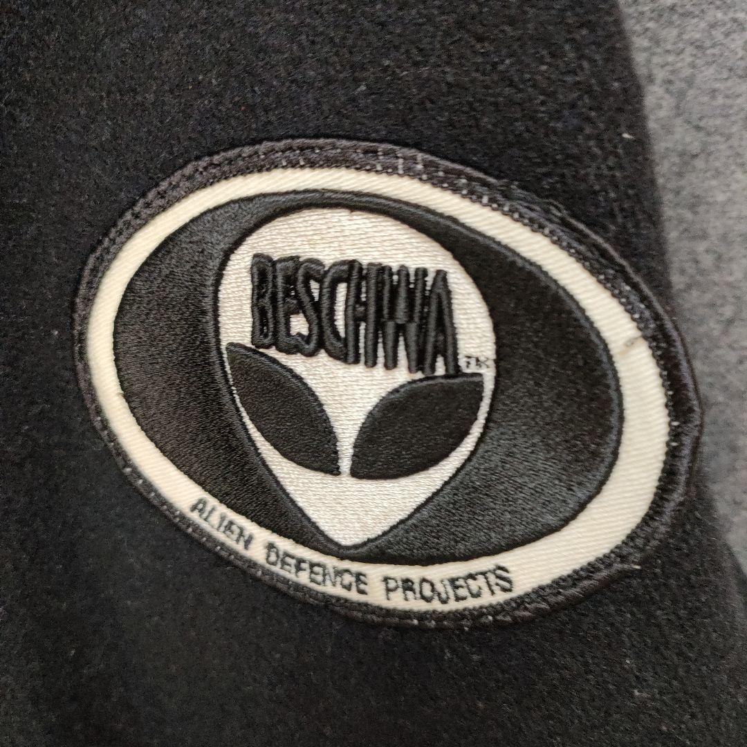 90s BESCHWAビシュワ USA バックロゴ エイリアン スタジャン - メルカリ