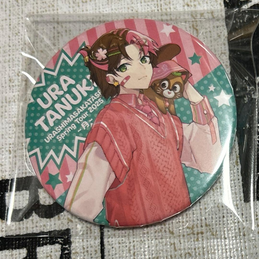 浦島坂田船 月 2025 SpringTour うらたぬき 等身 缶バッジ - メルカリ