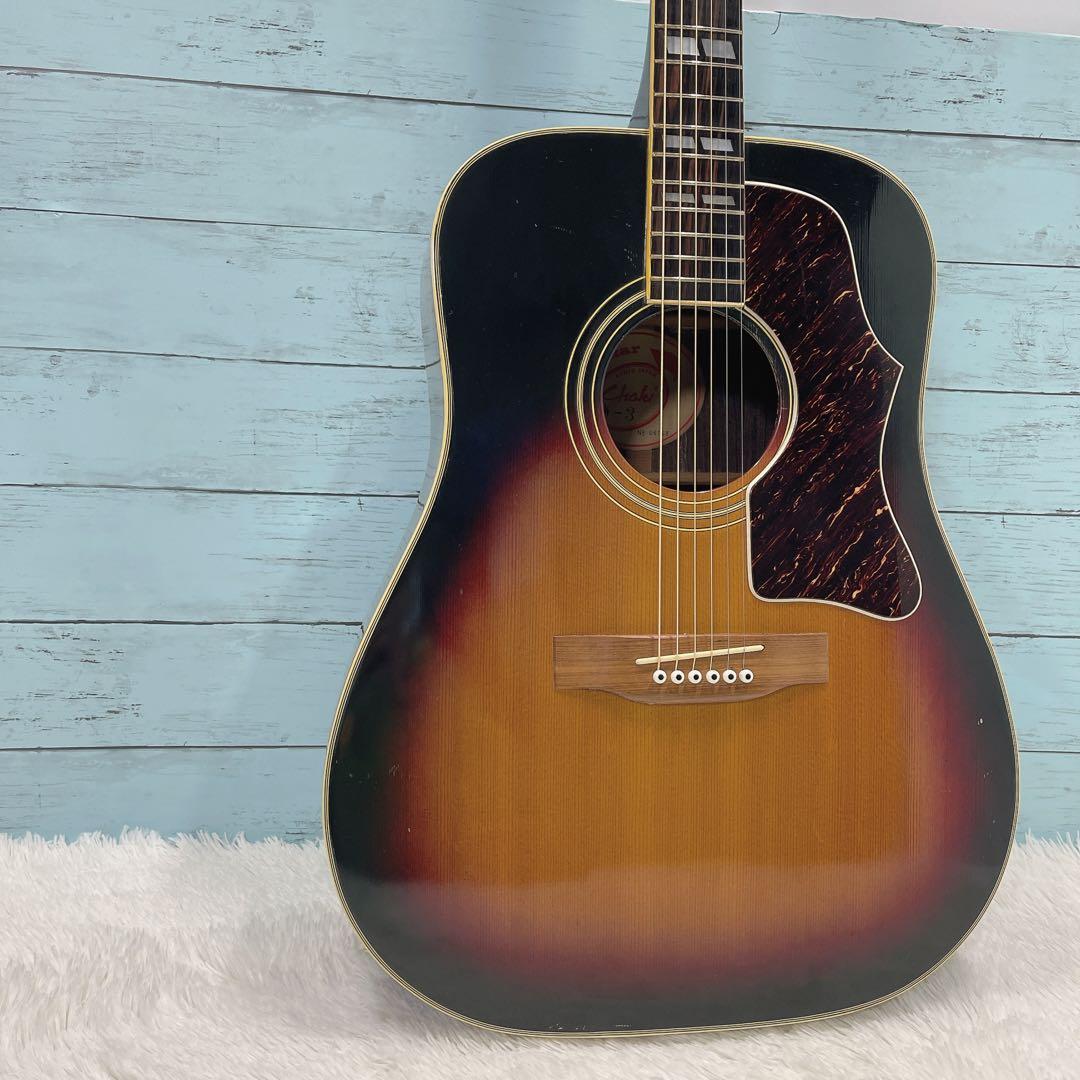 希少！初期型ラベル CHAKI W-3 チャキ/茶木 アコースティックギター