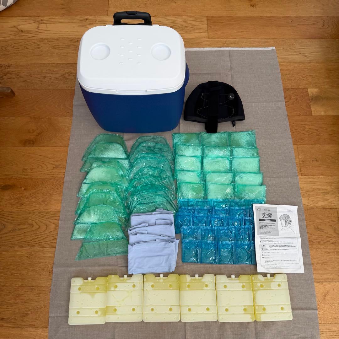 【お値下げしました】愛帽アイスジャパン社頭皮冷却セット¥48000→¥42000 値下げ！愛帽 アイスジャパン 頭皮冷却 抗がん剤副作用対策セット＋