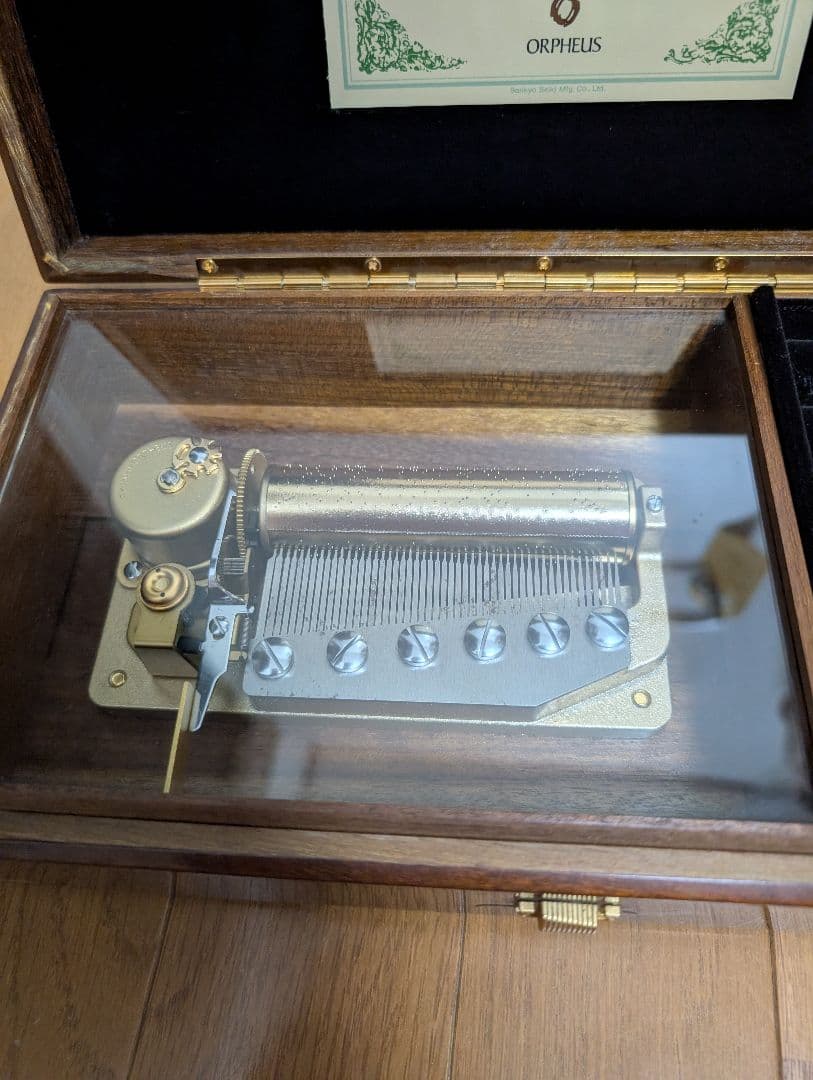 ORPHEUS 木製オルゴール50弁 愛の賛歌 エーデルワイス