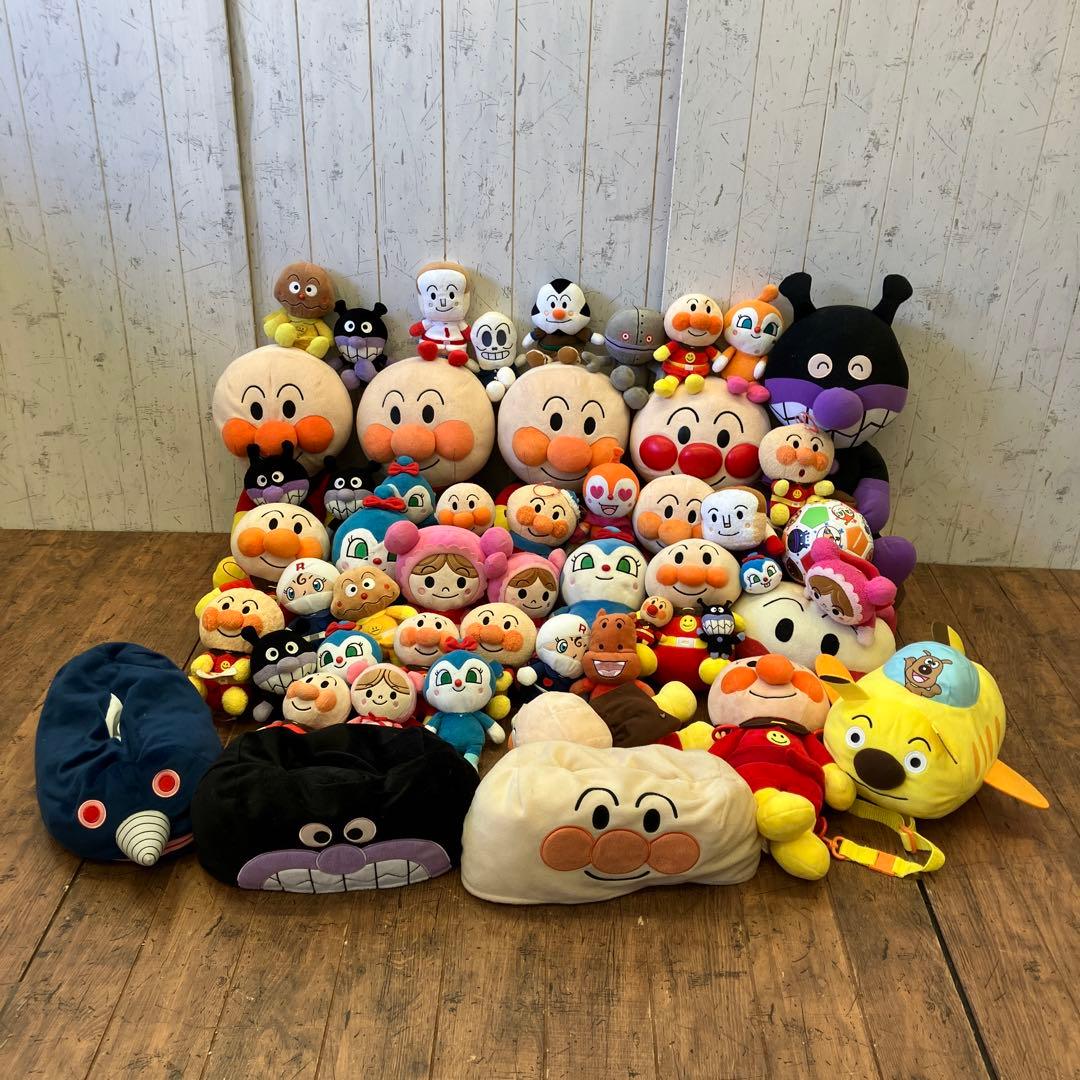 アンパンマン キャラクター ぬいぐるみ 大量まとめ売り 52体 人形