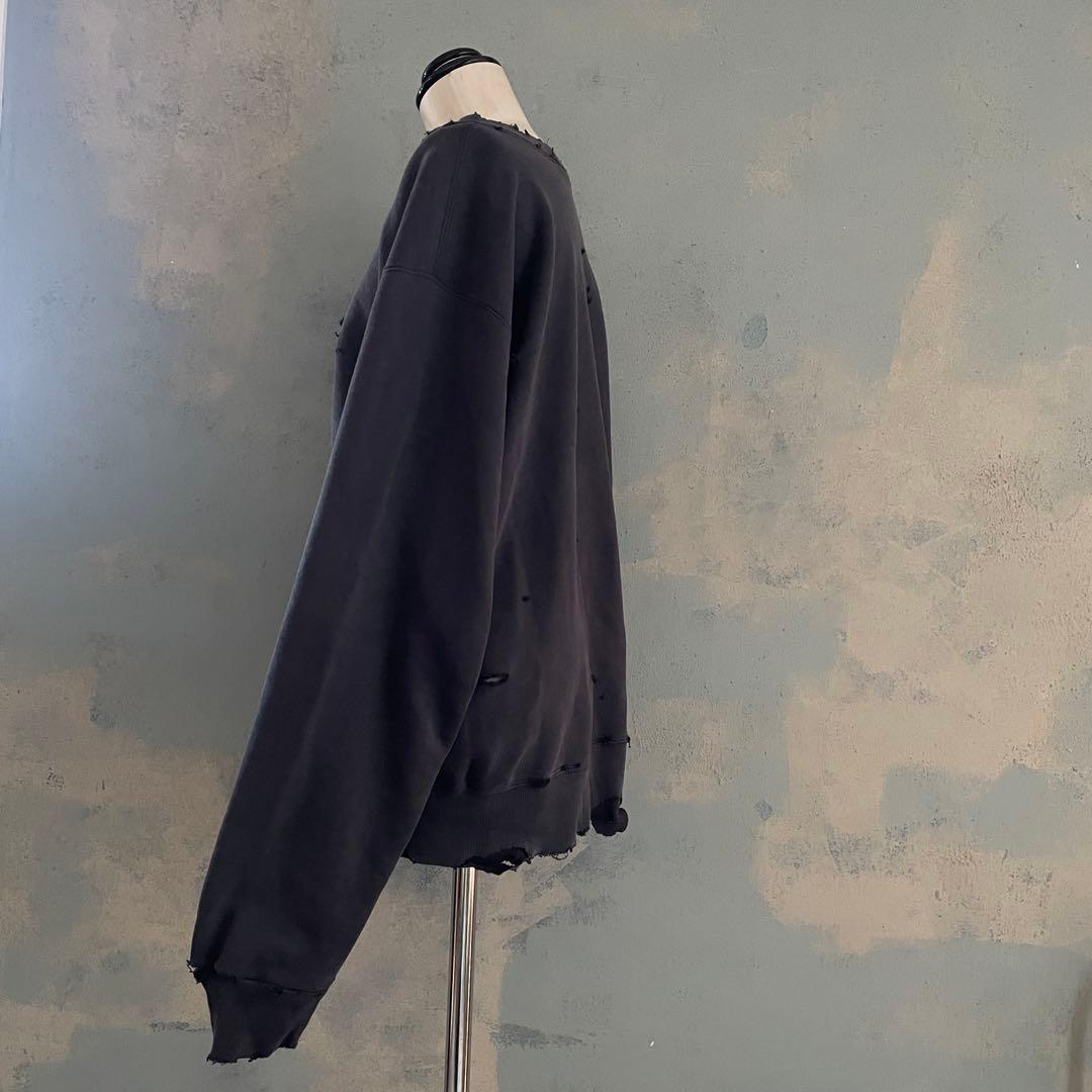 90's grunge is dead“ペイント“USA製“boro sweat