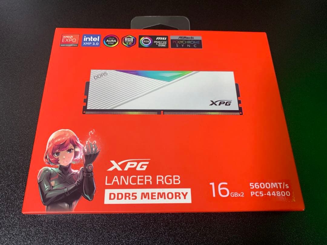未開封 XPG LANCER RGB DDR5 16GB×2 5600MT/s