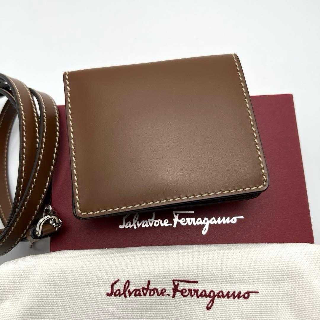 ☆《新品未使用》 フェラガモ ガンチーニ 2WAY ショルダーウォレット