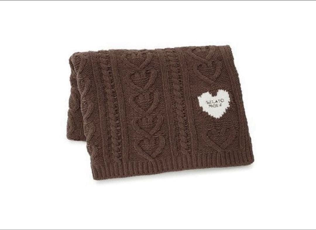 新品☆ジェラートピケ ハートアラン ブランケット 2025バレンタイン 新品☆ジェラートピケ ハートアラン ブランケット 2025バレンタイン