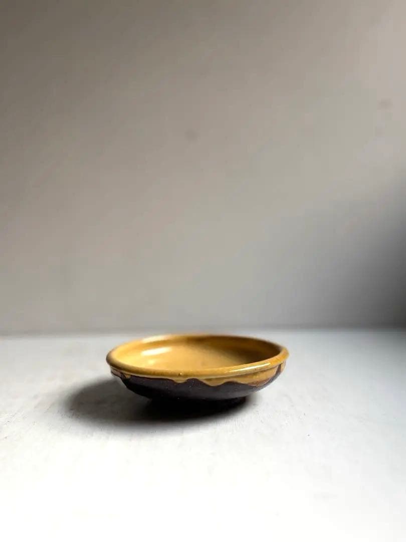 763 骨董 アンティーク 布志名焼 ガレナ釉皿 5点 民芸 柳宗悦 美品