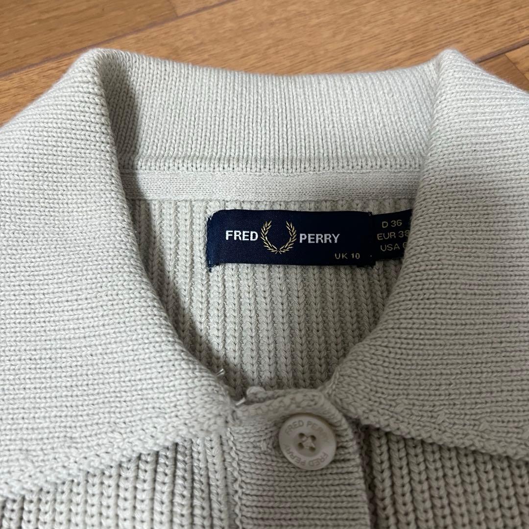 Lee☆さん専用】FRED PERRY リブ編み長袖カーディガン - メルカリ