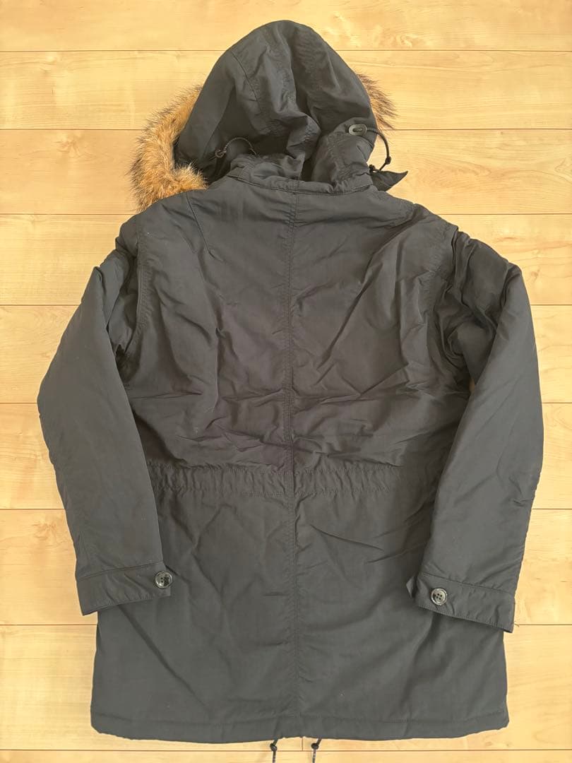 uniform experiment U.E.NAVY モッズコート ブラック