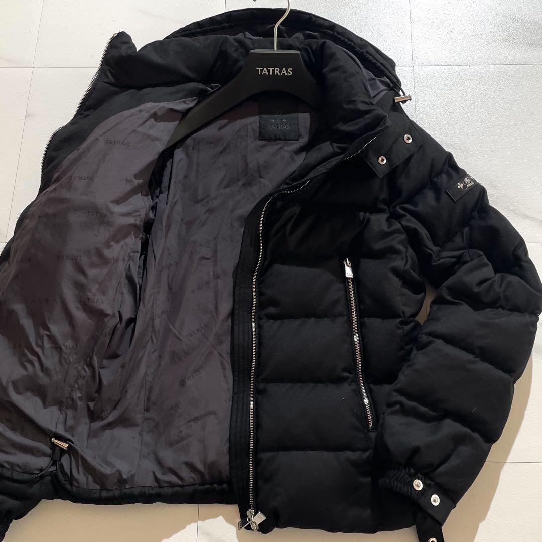 【美品 高級ライン】タトラス ドミツィアーノ Rライン ダウン ブラック S TATRAS（タトラス） Rライン ダウンジャケット DOMIZIANO ドミッツィ