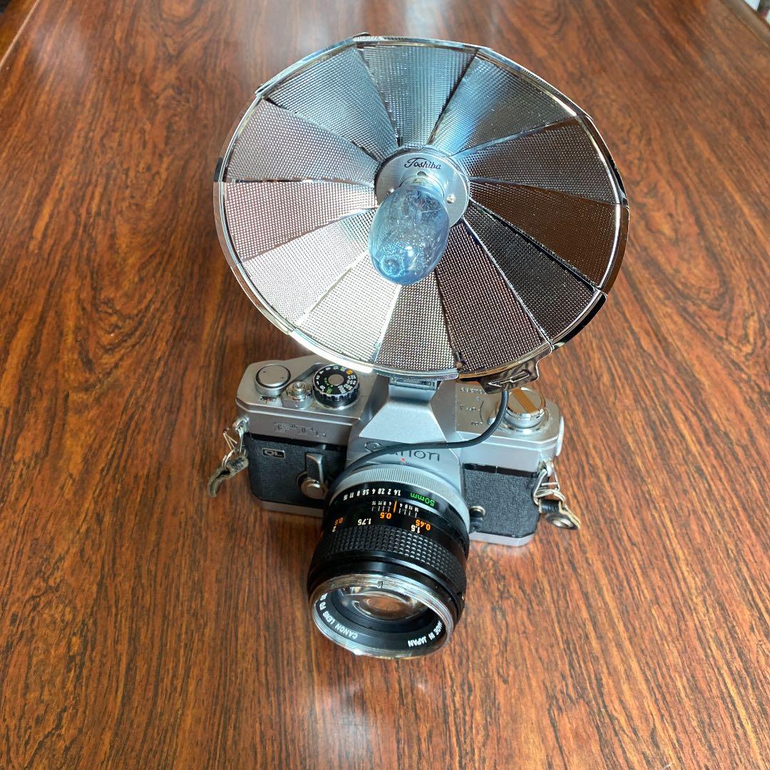 一眼レフフィルムカメラ】Canon FTb 望遠レンズ・ストロボ・フラッシュ
