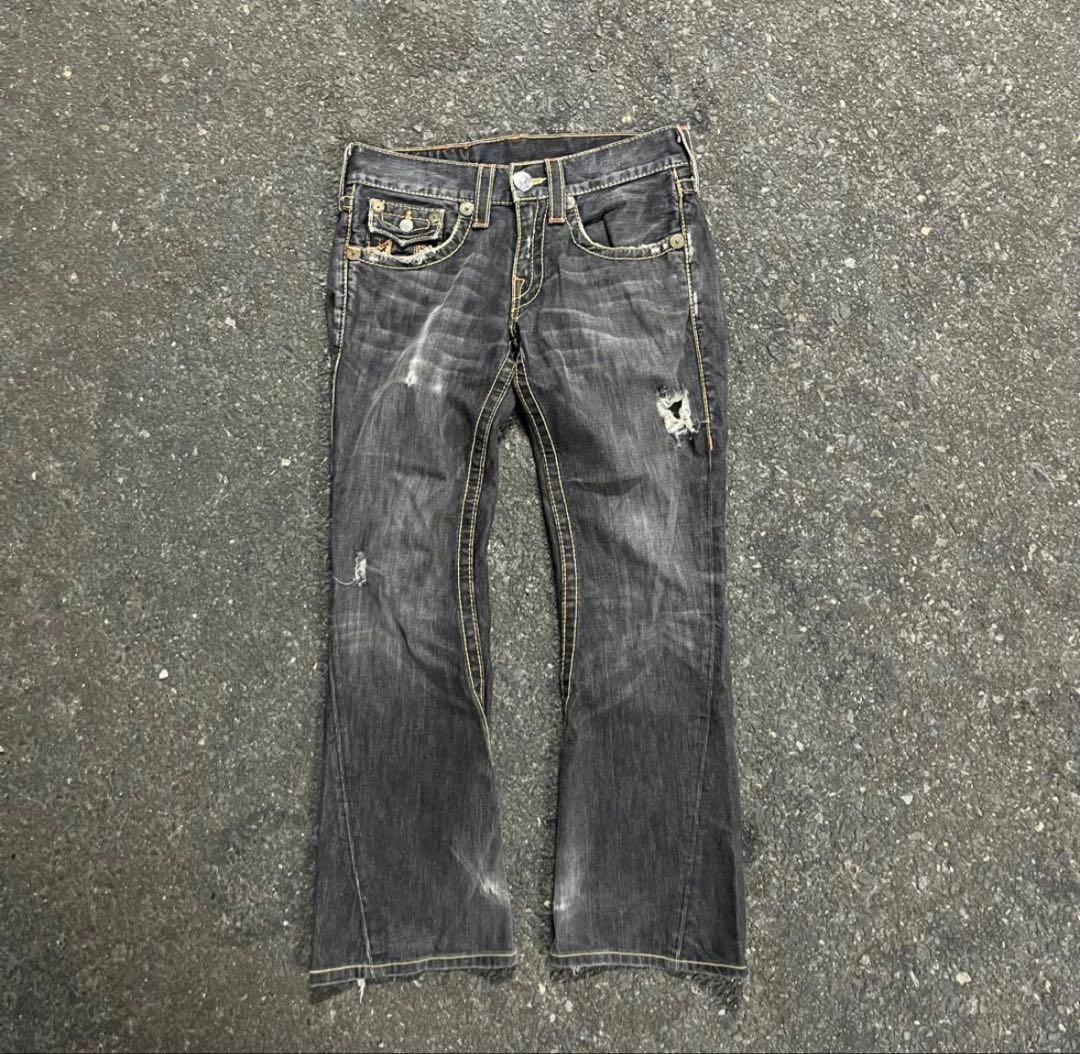 true religion レインボージョイ フレアデニム IO着用 即日発送 - メルカリ