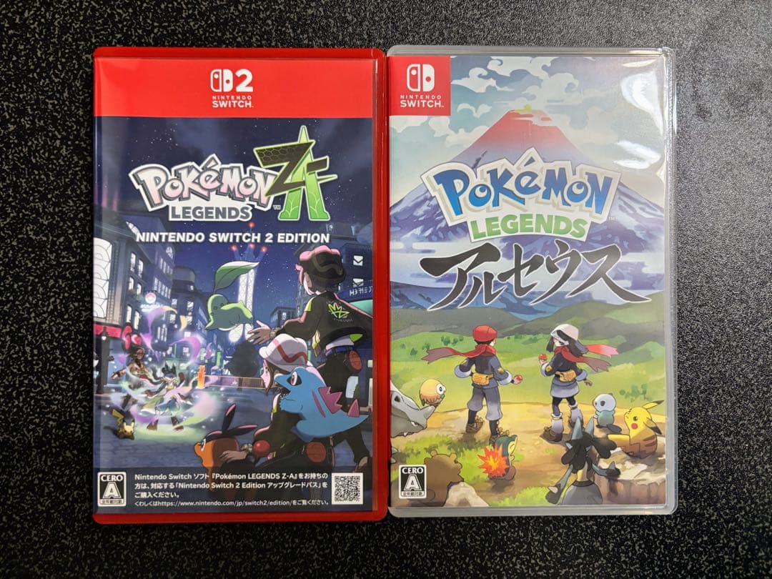 Switch2】ポケモンZA &【Switch】レジェンズ アルセウス セット