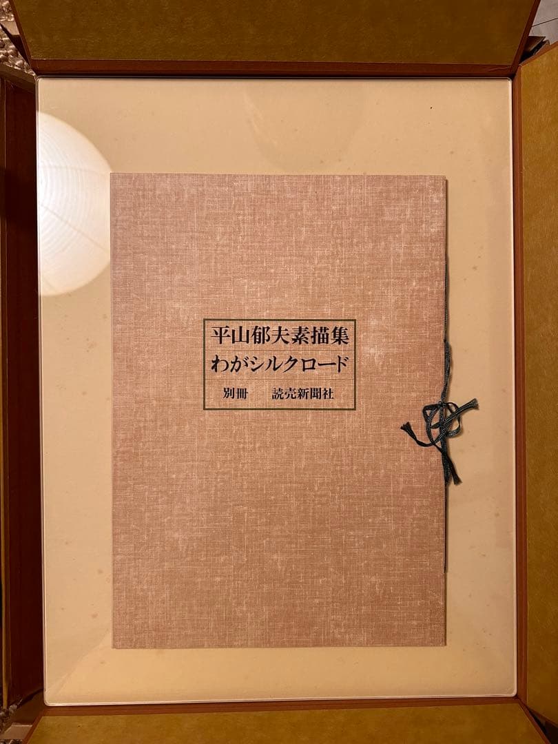 平山郁夫素描集 「わがシルクロード」 大型本 オフセット図版30点＋