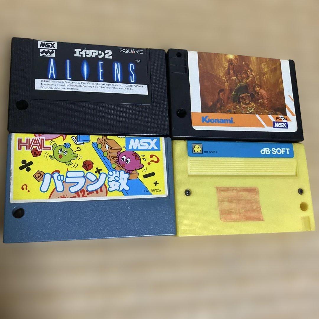 MSX ゲームソフト 4本セット msx ゲームソフト おまとめ MSX ソフト