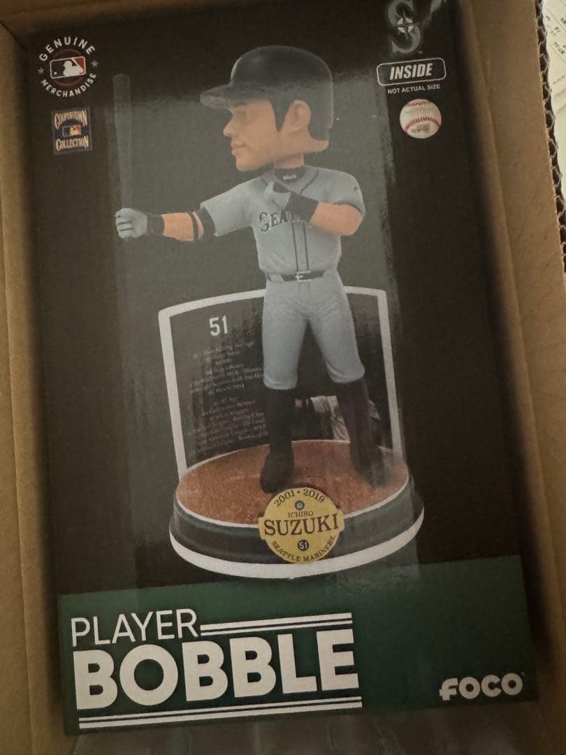 イチロー MLB公式 限定 世界限定3000個　ボブルヘッド ICHIRO イチロー - MLB公式・限定 Collector's Bobblehead (記念台座付