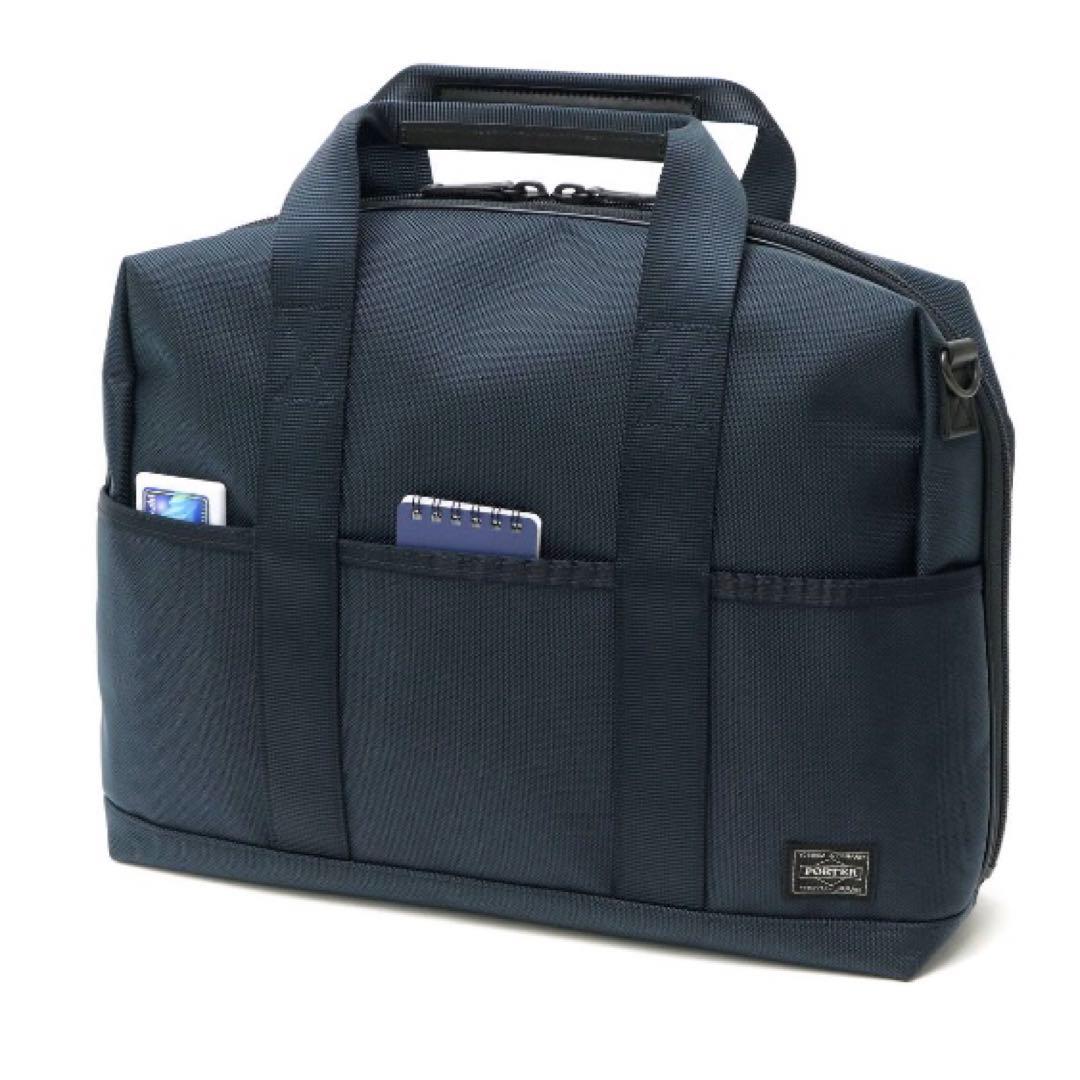 ポーター ステージ 2WAY ブリーフケース ビジネスバッグ ネイビー　美品 STAGE（PORTER） ポーター ステージ 2WAYブリーフケース(S) 620-07573