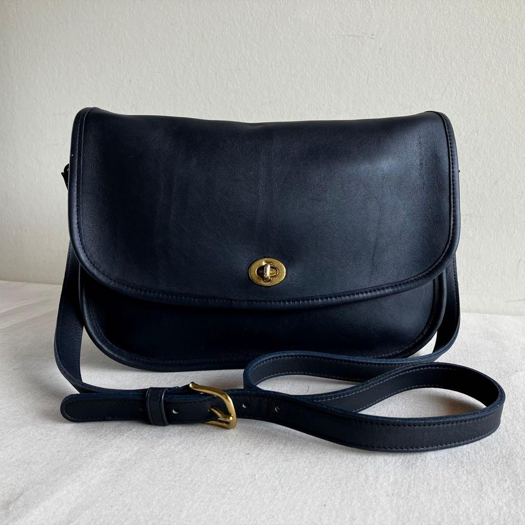 Vintage Coach City Bag Navy 9790 オールドコーチ - メルカリ