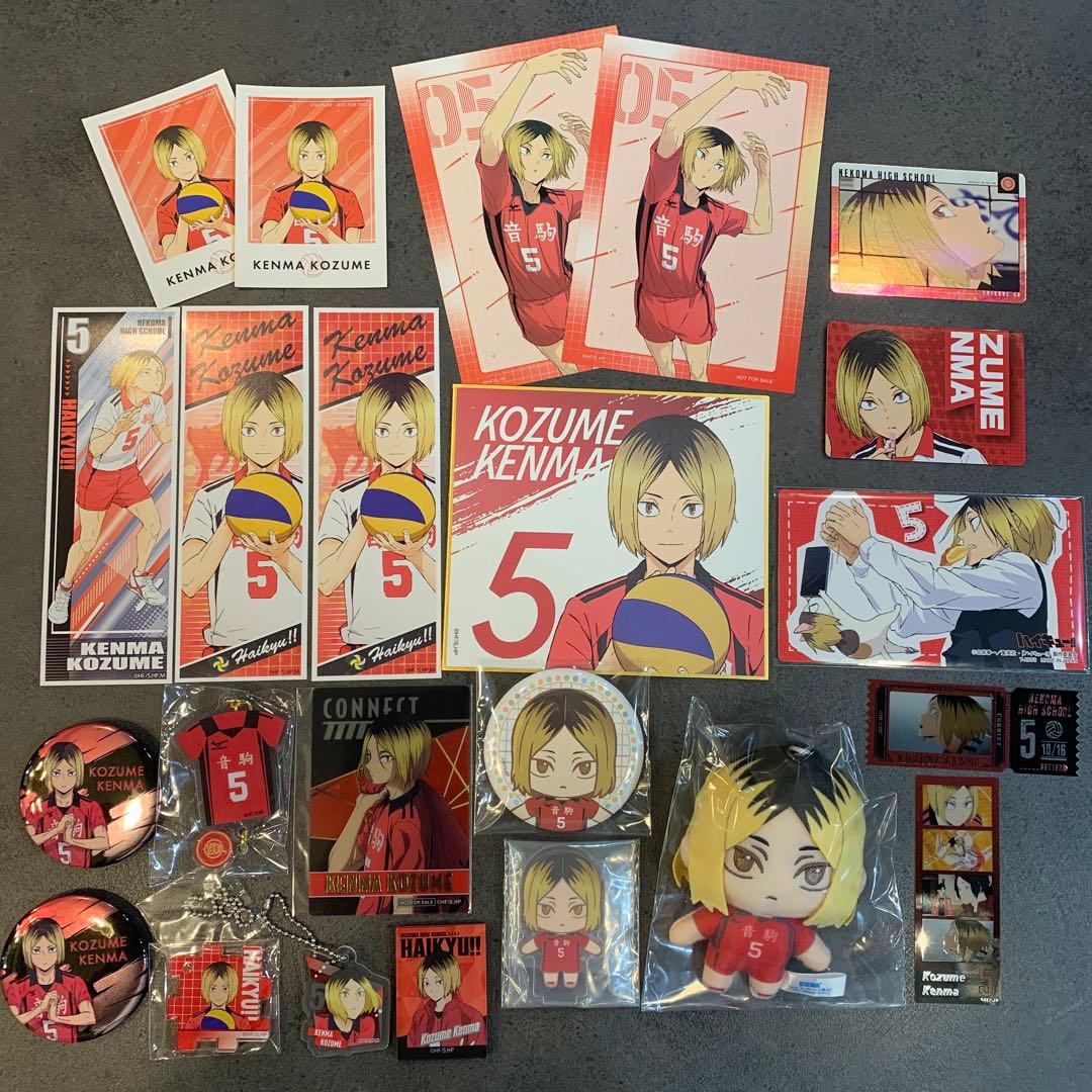 新品 ハイキュー！！ 孤爪研磨 グッズセット ぬいぐるみ 缶バッジ