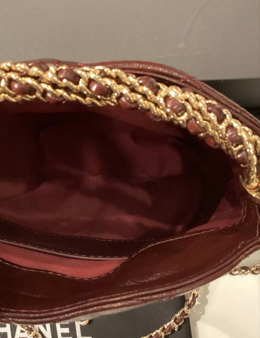 シャネル ココチェーンクラッチショルダー ボルドー ノベルティ - メルカリ