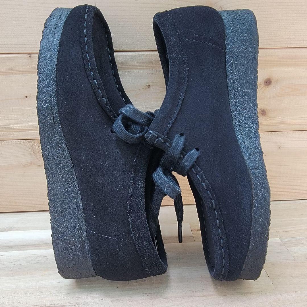 クラークス ワラビー ロー カット ブラック スエード UK3.5 22.5cm