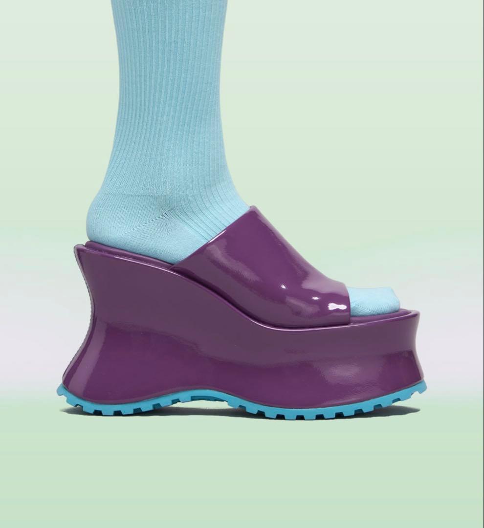 WOOMII コレット パープル クリンクル 37 試し履きのみ - メルカリ