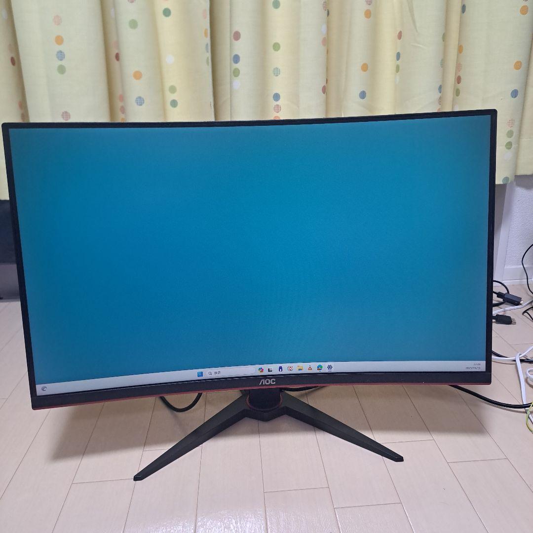 最安！美品～普通!ゲーミングモニターAOC C32G1 32インチ湾曲型モニター Amazon.com: AOC C32G1 32