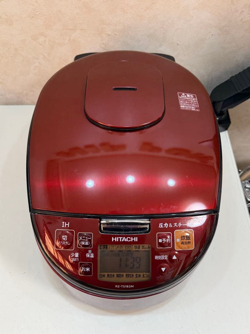 HITACHI RZ-TS183M 1,8L 2019 年製 IHジャー炊飯器 - メルカリ
