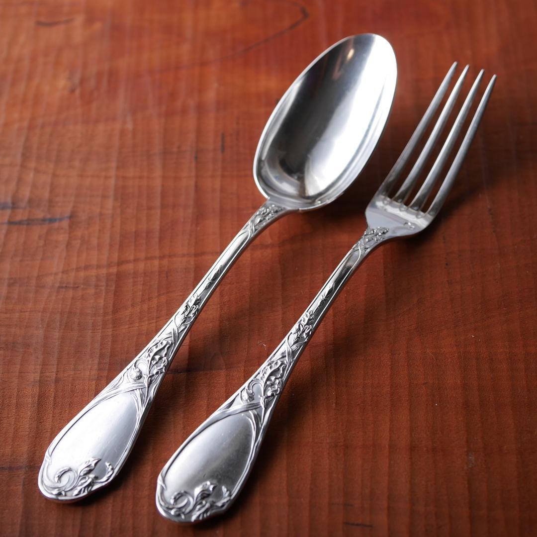 ◇PUIFORCAT◇ピュイフォルカ◇アイリス◇純銀カトラリーセット◇