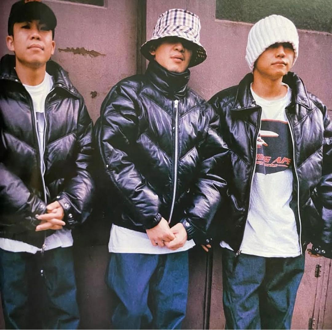 90s A Bathing Ape レザー ダウン 最初期 NIGO着用 - メルカリ