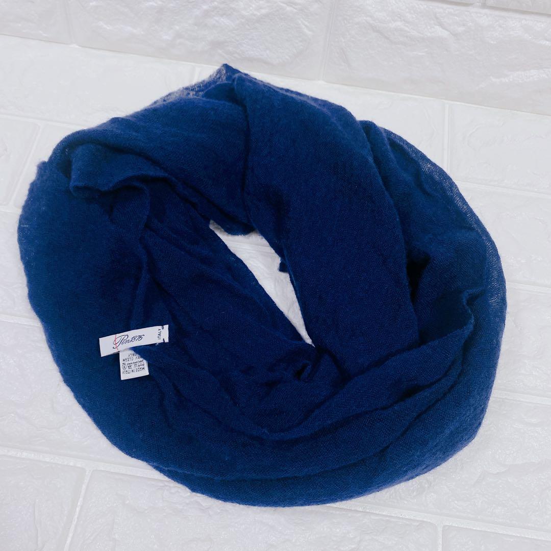美品✨Pin1876 イタリア製 高級カシミヤ スヌード ストール A97187248