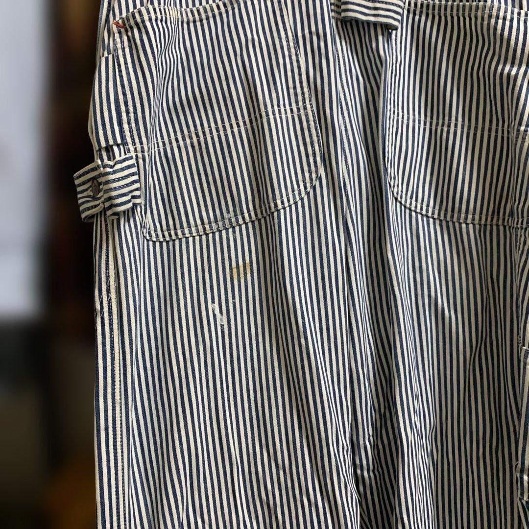 50s PENNEY'S PAY-DAY ヒッコリーダブルニー エプロン付き 50s