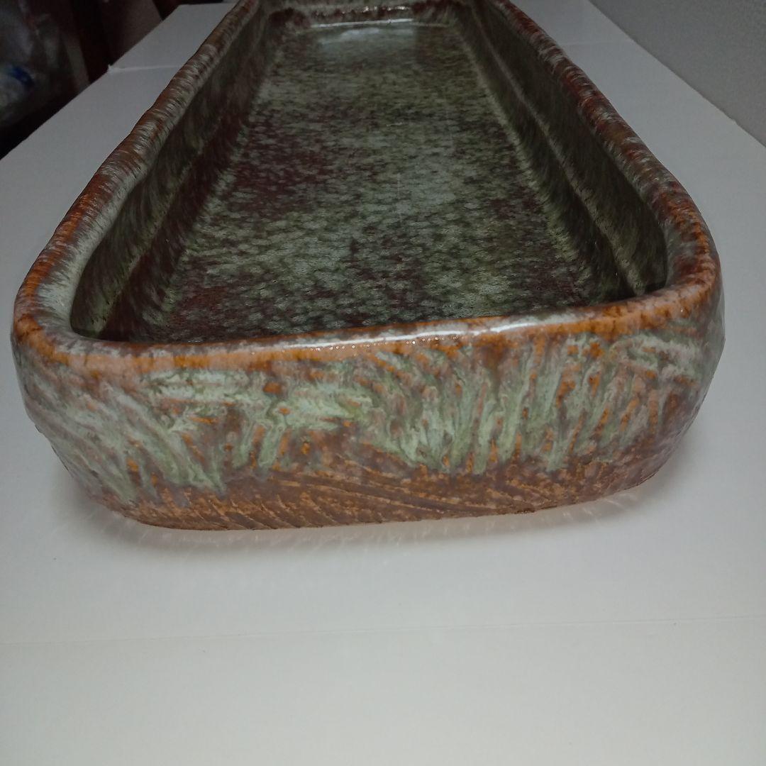 水盤(65cm)華道具 茶道 池坊 変形花器 生け花 小原 草月 花瓶 自由花