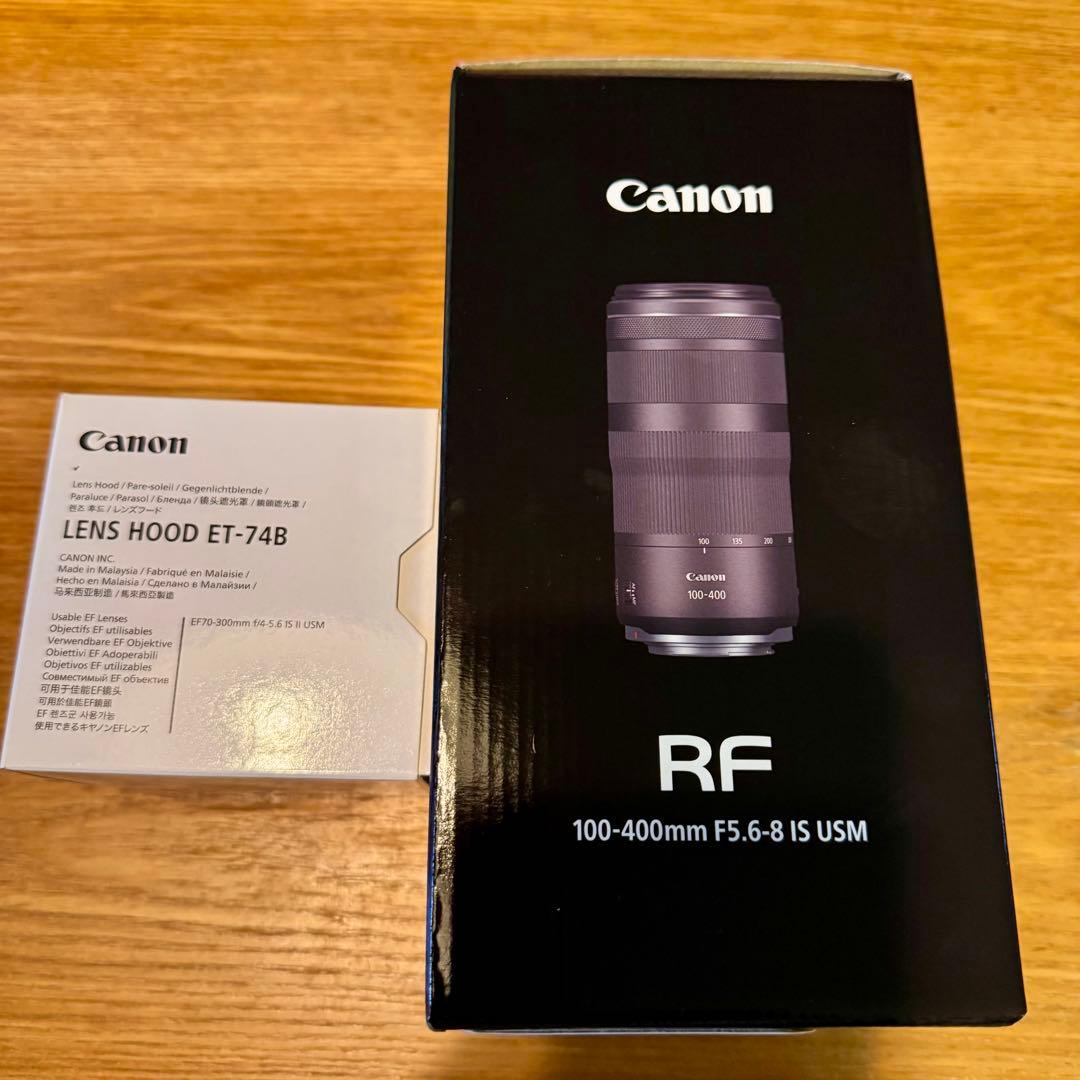 純正フード付Canon RF100-400mm F5.6-8 IS USM