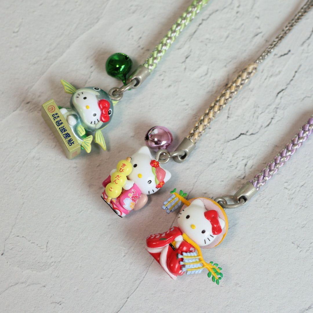 激レア・廃盤】ご当地キティ 根付け 3点セット（2002年〜2005年製