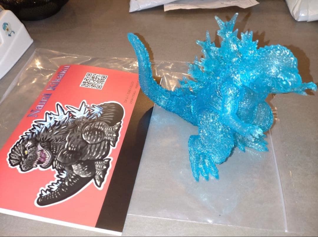 青いゴジラ フィギュア ソフビ クリアブルー ワンフェス - メルカリ