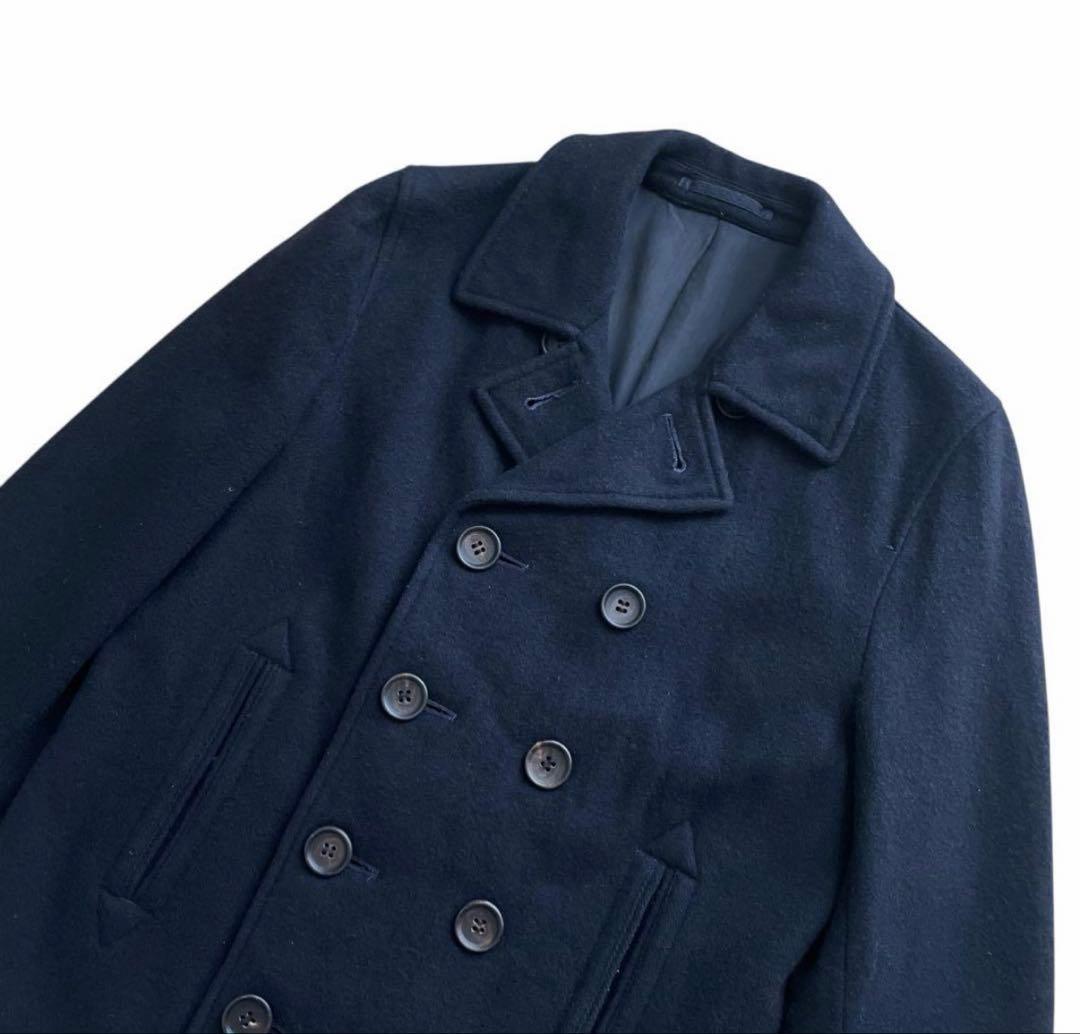 美品 コムデギャルソンオム ピーコート HN-C017 AD2004 濃紺 S - メルカリ