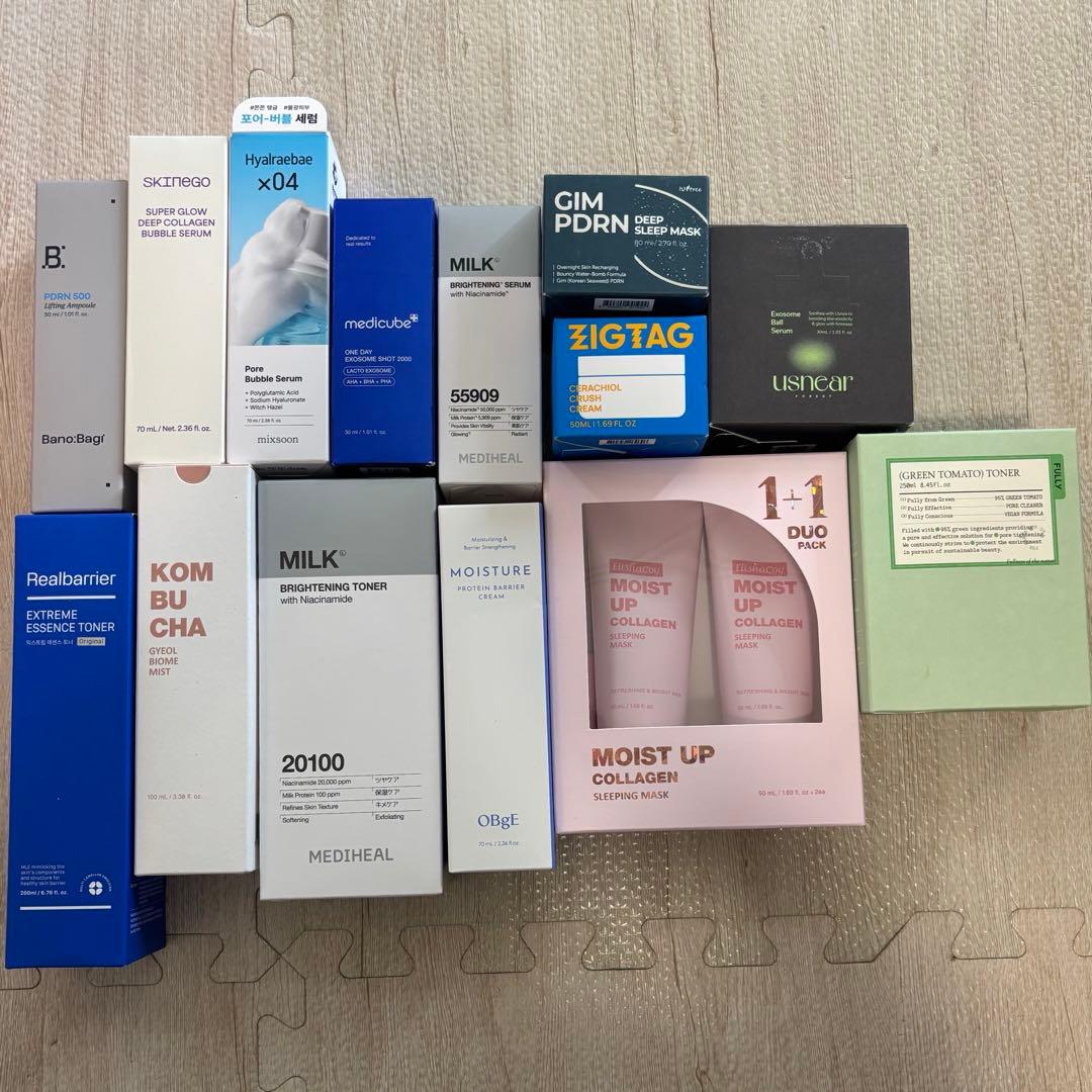韓国スキンケアまとめ売り 現品 14点 - メルカリ