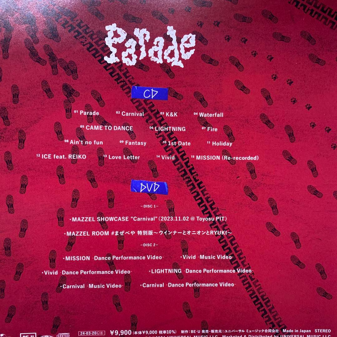 MAZZELL Parade DVD 3枚組