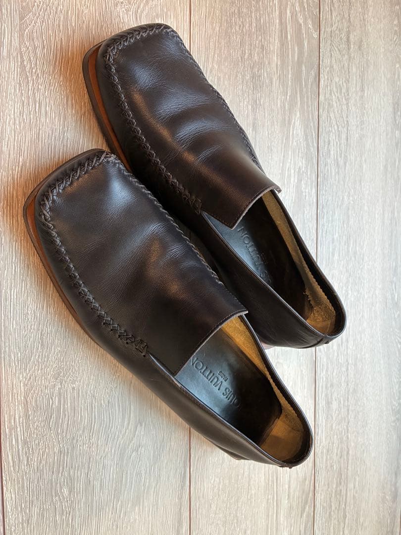 【美品】Louis Vuitton ダークブラウン ローファー coeuriche777_10569
