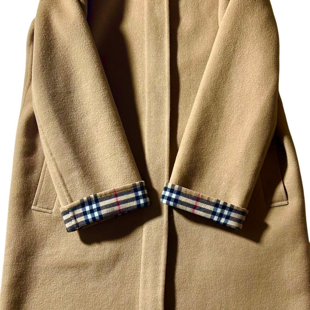 美品✨バーバリー カシミヤ ダブルフェイス ノバチェック コート 40