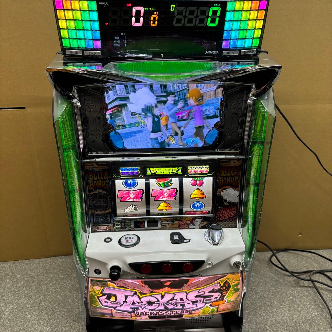 5号機 ジャッカスチーム 実機 家庭用フルセット！ お取り寄せ商品】大都技研 ジャッカスチーム 中古パチスロ実機 [4ch