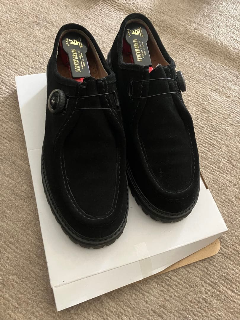 PG　KNOCK　モカシンシューズ PG × Steven Alan＞ KNOCK BLACK LEATHER/シューズ（モカシン/デッキ