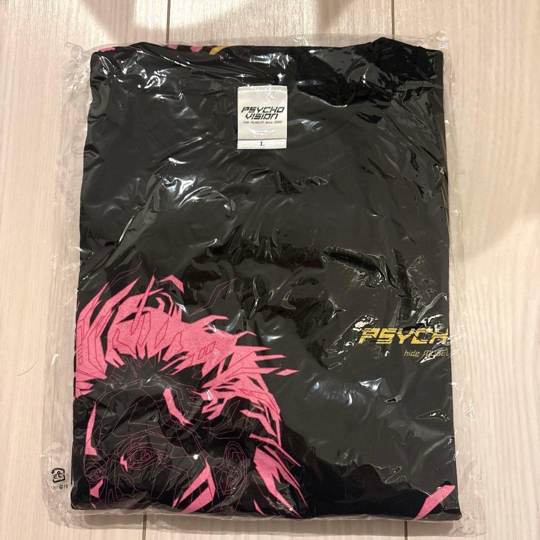 未使用】hide ミュージアムPSYCHO VISION Tシャツ Lサイズ
