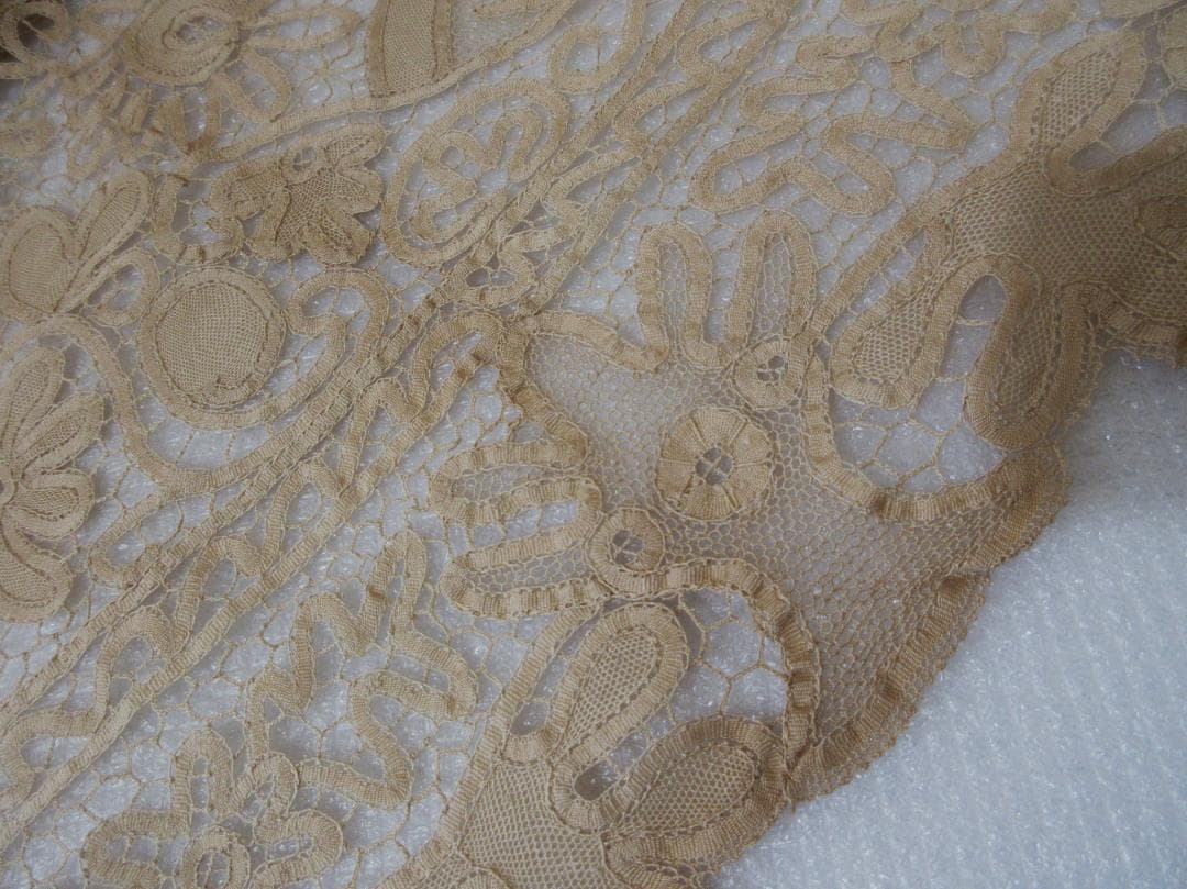 O-41)汕頭 スワトウ テーブルクロス 刺繍 レース - メルカリ