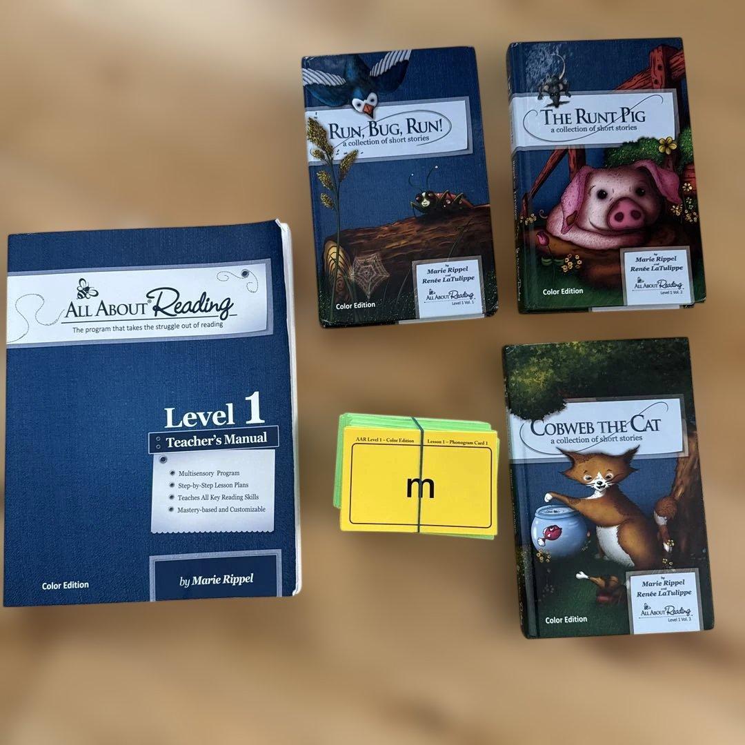 All About Reading Level 1 マニュアル、本3冊 Amazon.co.jp: All About Reading Level 1 Teachers Manual 2nd