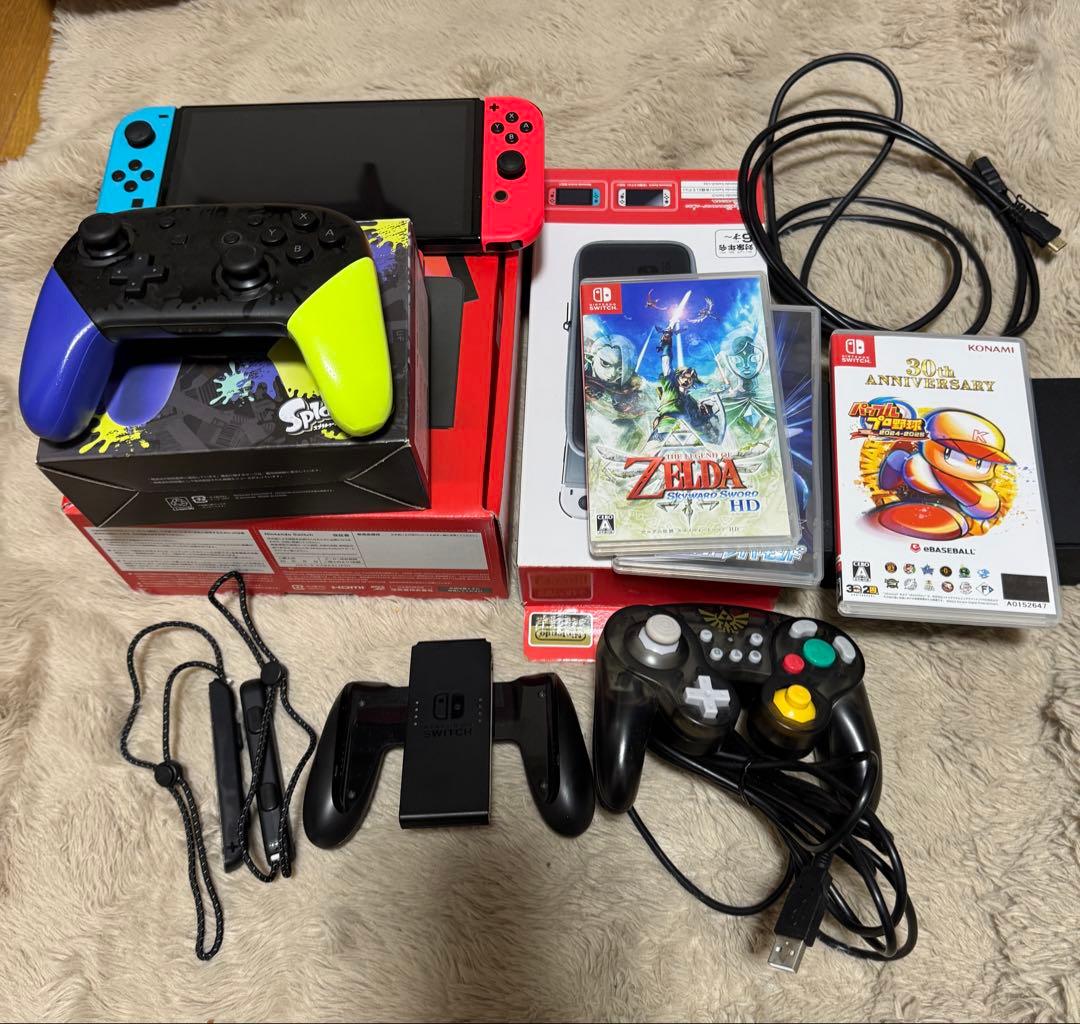 Nintendo Switch 赤/青 本体 付属品付き有機EL Amazon.co.jp: Nintendo Switch(有機ELモデル) Joy-Con(L) ネオン