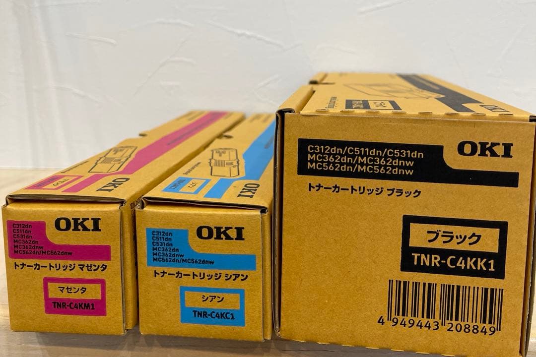 OKI 純正 トナーカートリッジセット TNR-C4K OKI トナーカートリッジ TNR-C4K（K,C,M,Y）1 純正：日本最大級の