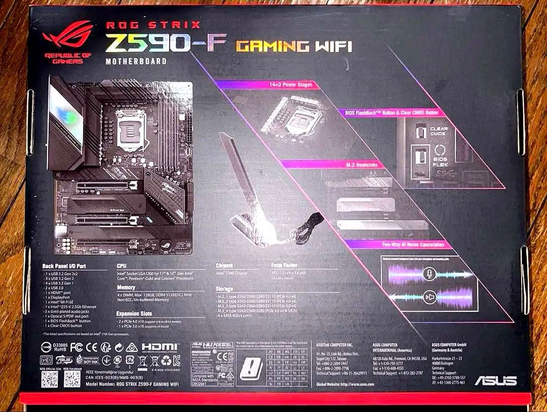 ASUS ROG STRIX Z590-F 【簡易水冷キット付き】 - メルカリ